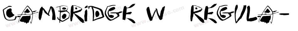 Cambridge W01 Regula字体转换
